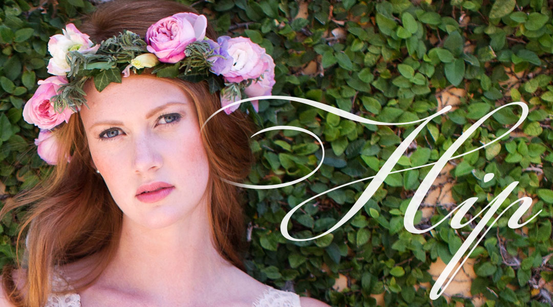 Romantic Bridal Headpieces with Hip ’60s Style